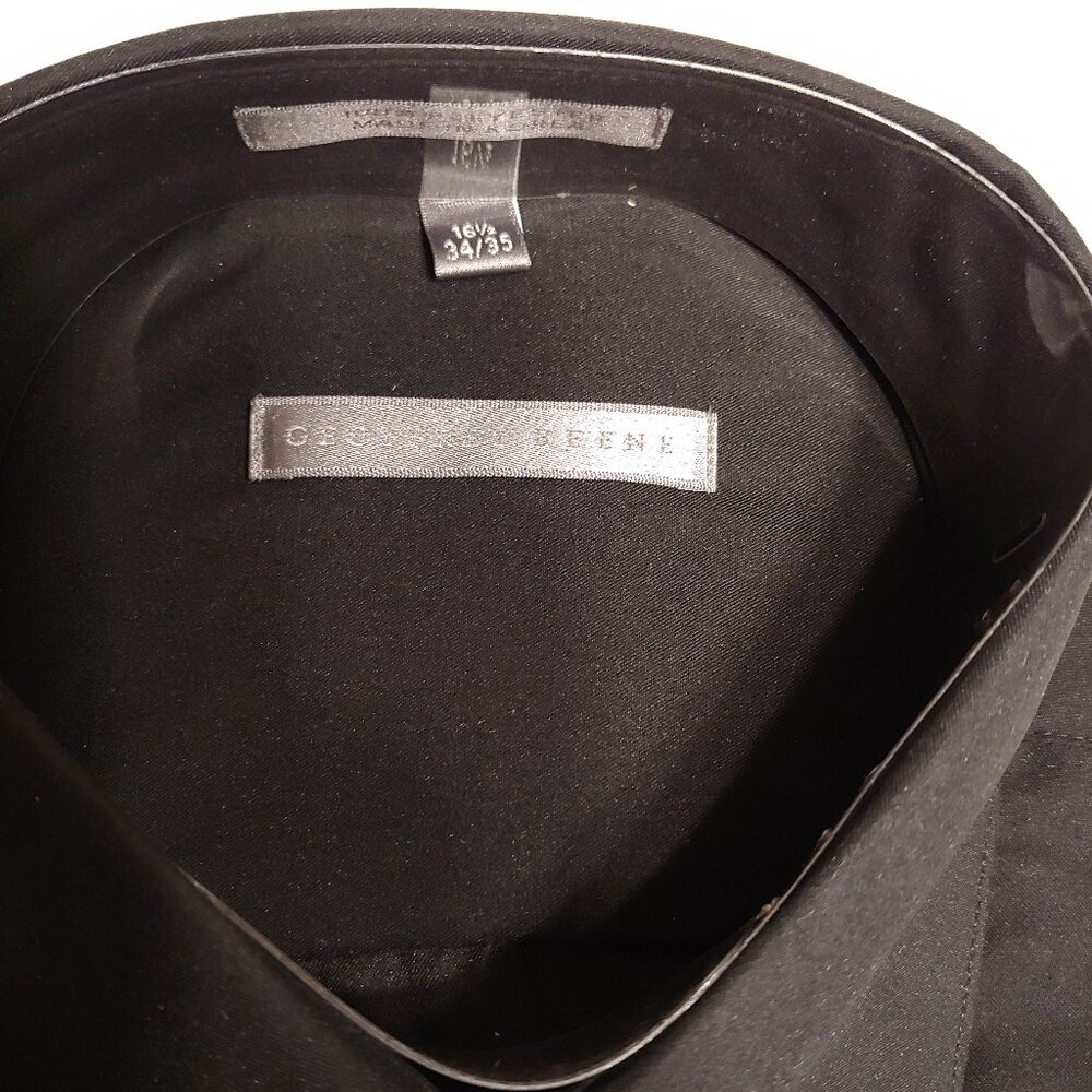 Geoffrey Beene Black Long Sleeve Dress Shirt - Picture 2 of 3